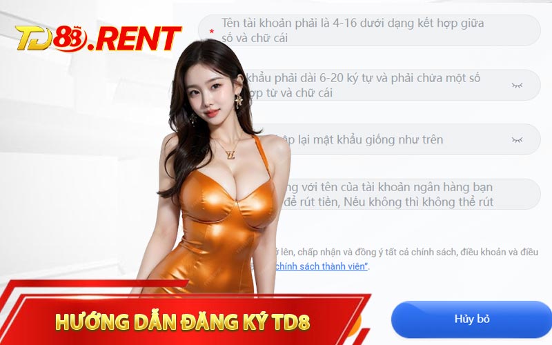 Các bước đăng ký tài khoản cá cược tại TD88