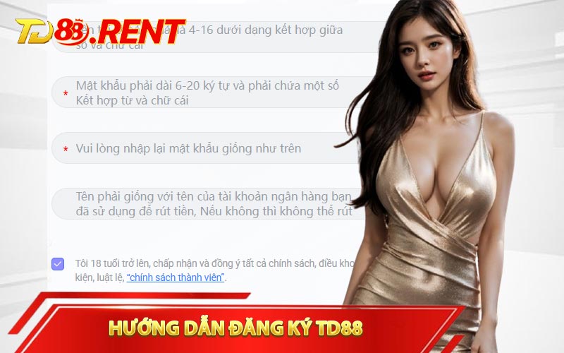 Đăng ký TD88 nhà cái với quy trình chuẩn