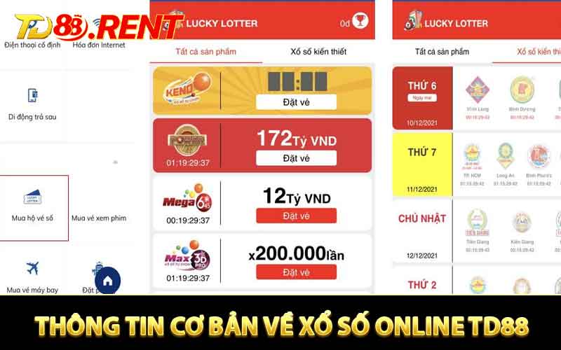 Thông tin cơ bản về hình thức xổ số online TD88